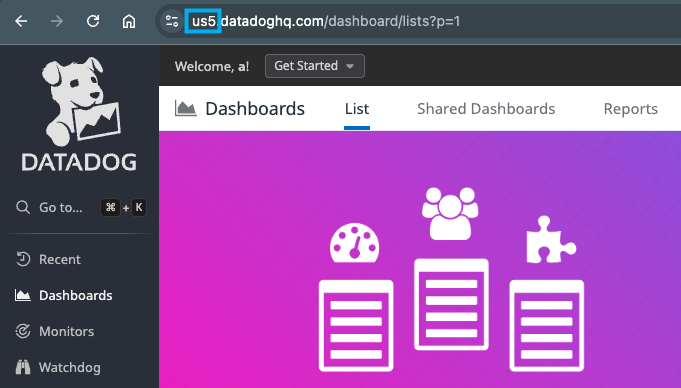 Getting your Datadog Site