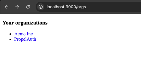 org list