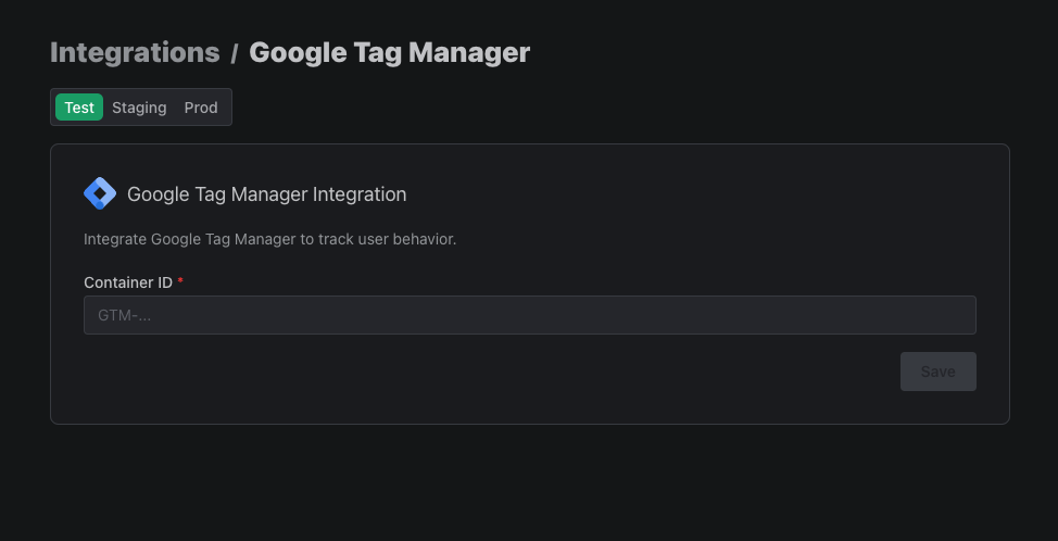 Google Tag Manager Set Up