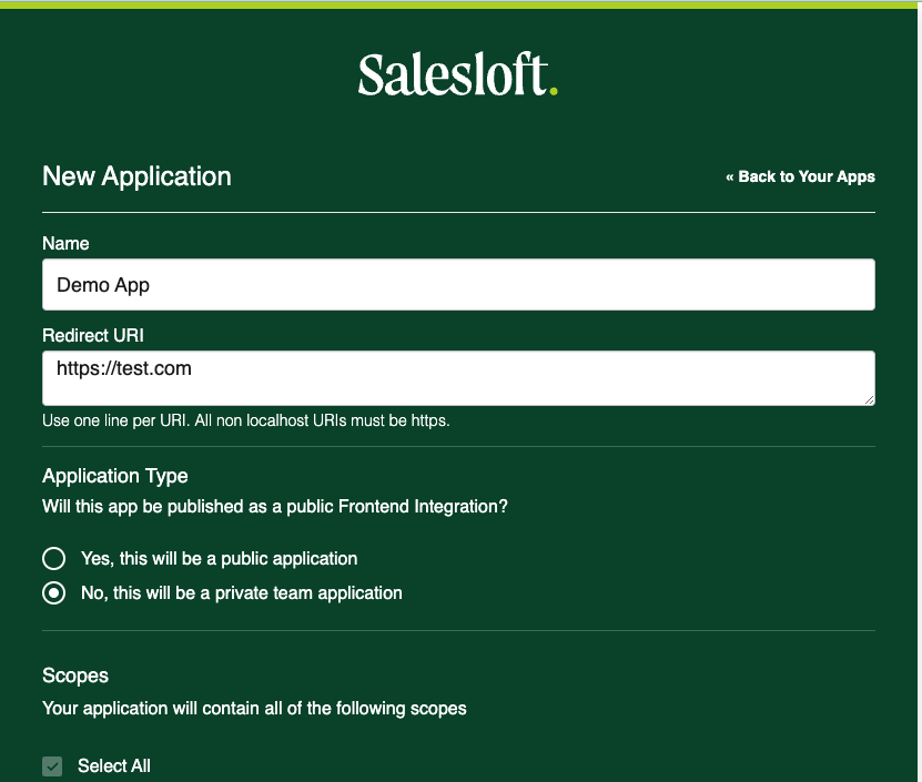 salesloft name app