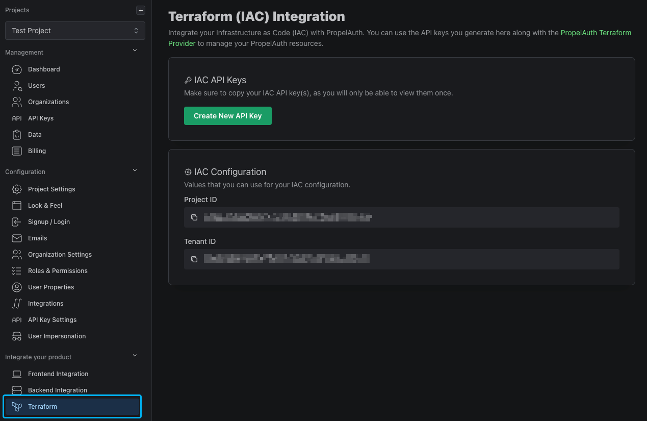 Terraform Page